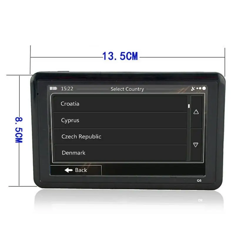 Car GPS Navigation 5inch 128M + 8G Touch Screen Sunshade Navitel Europe America Maps