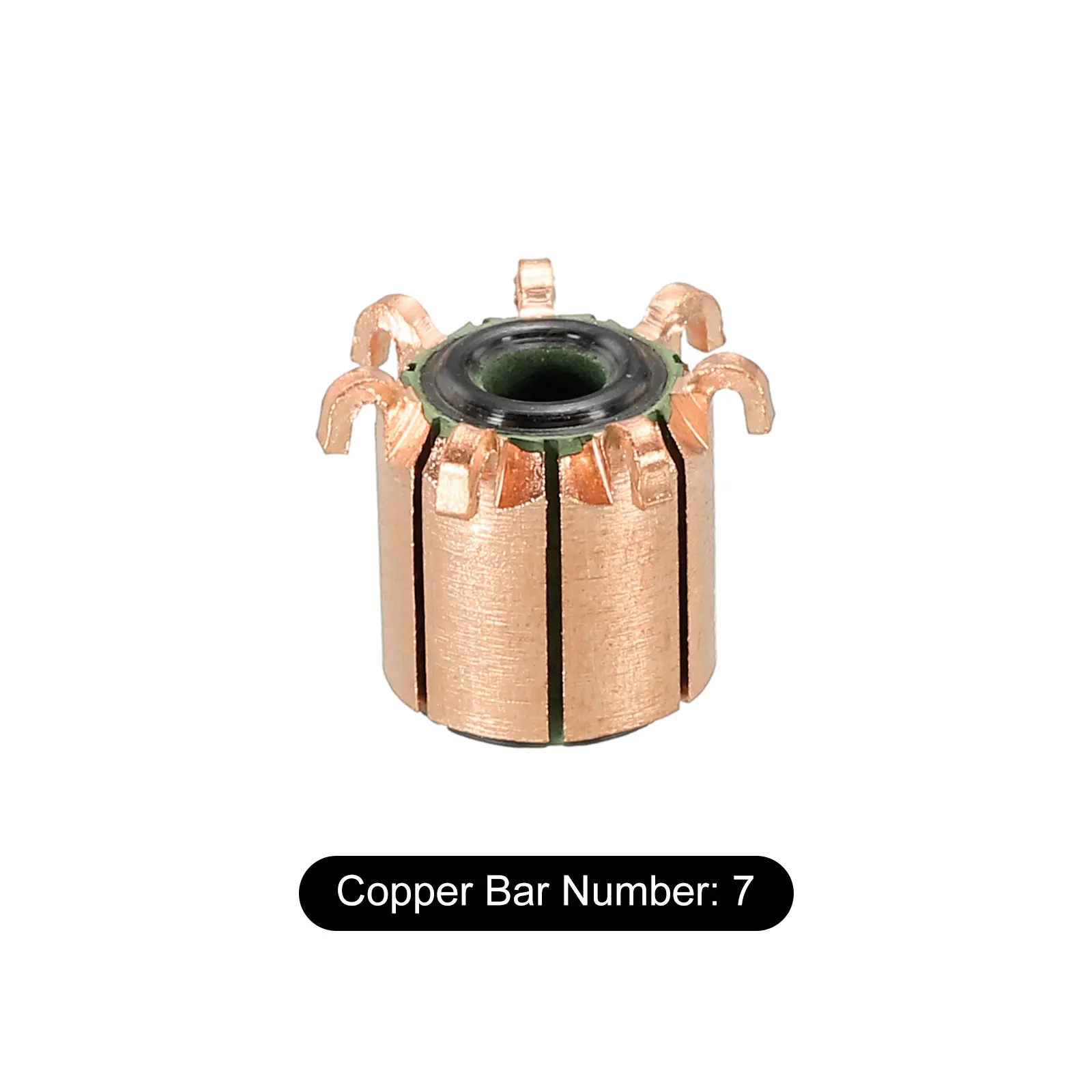 11 Sizes Electric Motor Commutator 7/8/10/12 Gear Teeth 4-10mm ID 11-23mm OD Copper Motor Accessory for Power Tools DC Motors