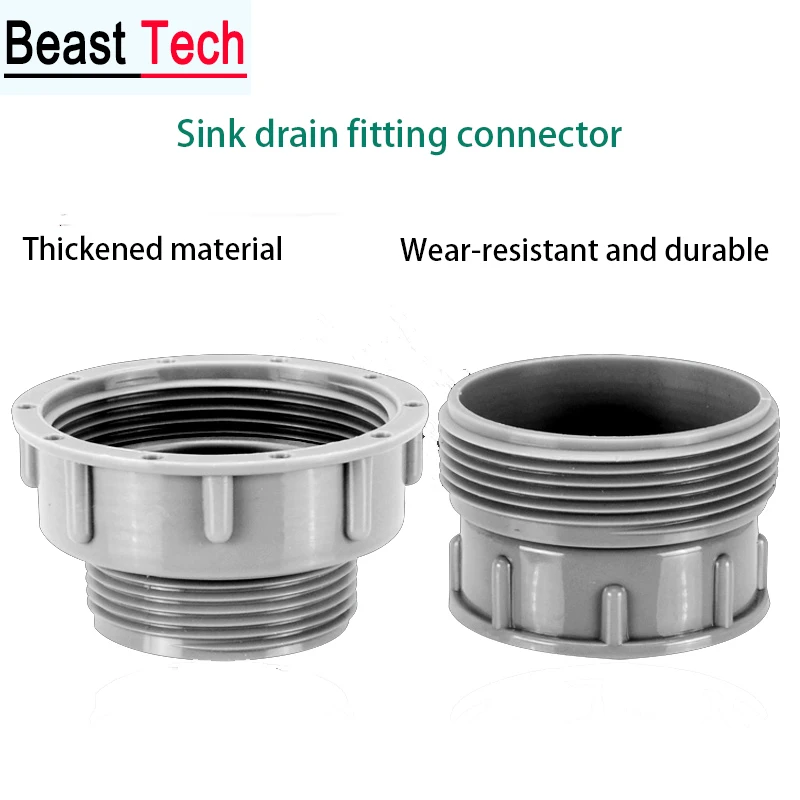 

Kitchen Sink Drain Fittings Stainless Steel Dish Basin Sink Drain Pipe Anti-overflow Adapter Connecting Pipe