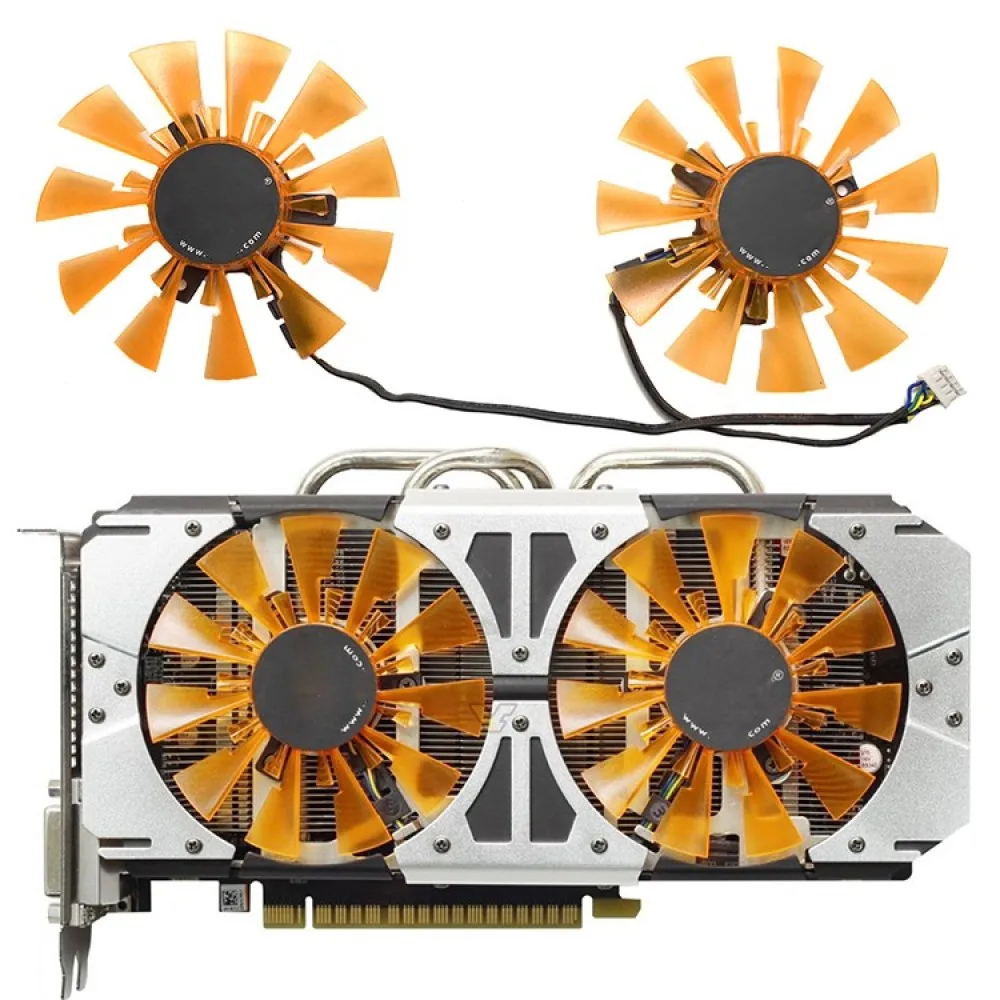 Scheda Grafica Ventola Di Raffreddamento Vga Ventola Di Raffreddamento Vga Parti Di Ricambio Per Zotac Gtx970 750Ti 750 Sistema Di Raffreddamento Acce