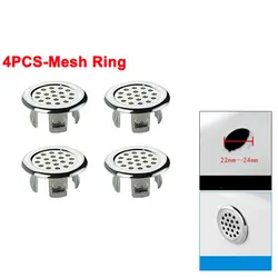 4-Piece Decorative Circular Overflow Covers (4PCS-Net Ring)
