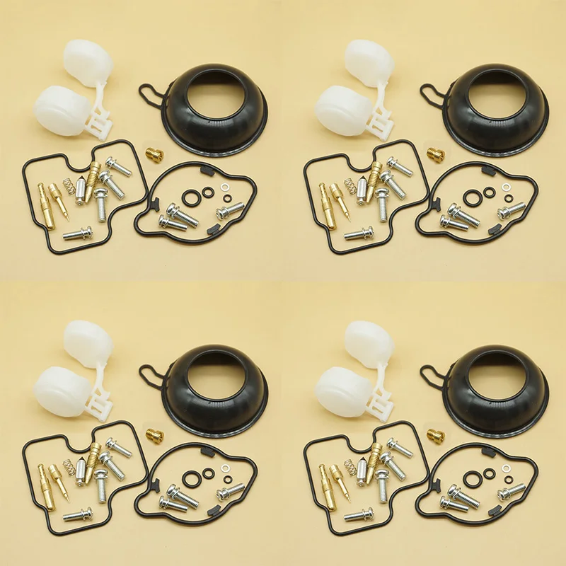Qiilu Carburateur Rebuild Kit voor CBR600F3 CBR600 1995 Tot 1998 20 Stks Rubber Metal Carb Reparatie Rebuild Set Vervanging