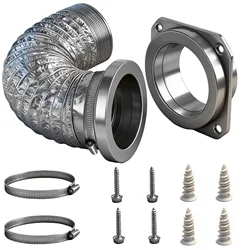 Magnetic Dryer Vent Coupling Kit with Airtight Seal and Quick Connect Duct (Dryer Vent)