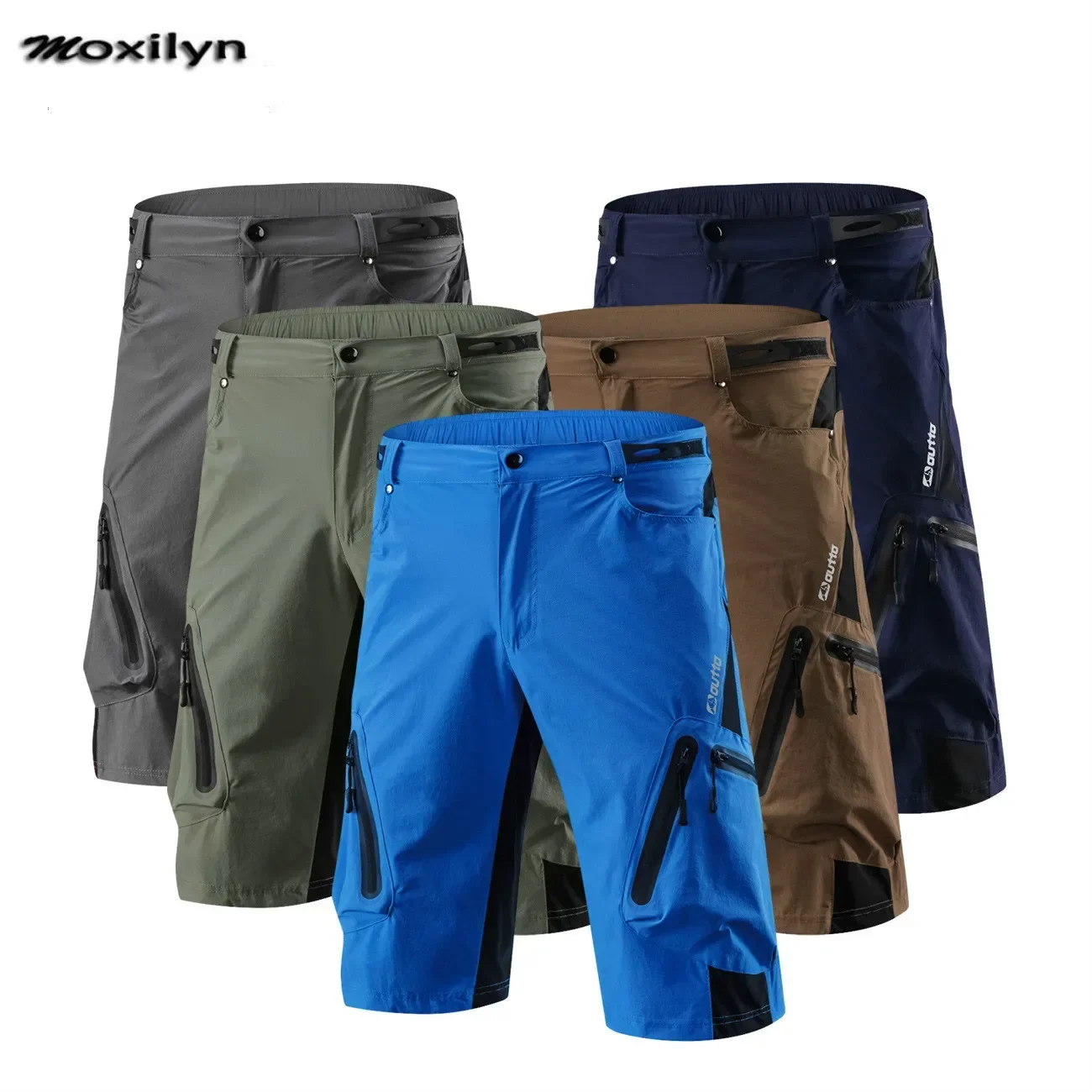 Men's Cycling Shorts MTB Mountain Bike Ropa Breathable Loose Fit for Outdoor Sports Running Bicycle Riding PantsTrousers Men