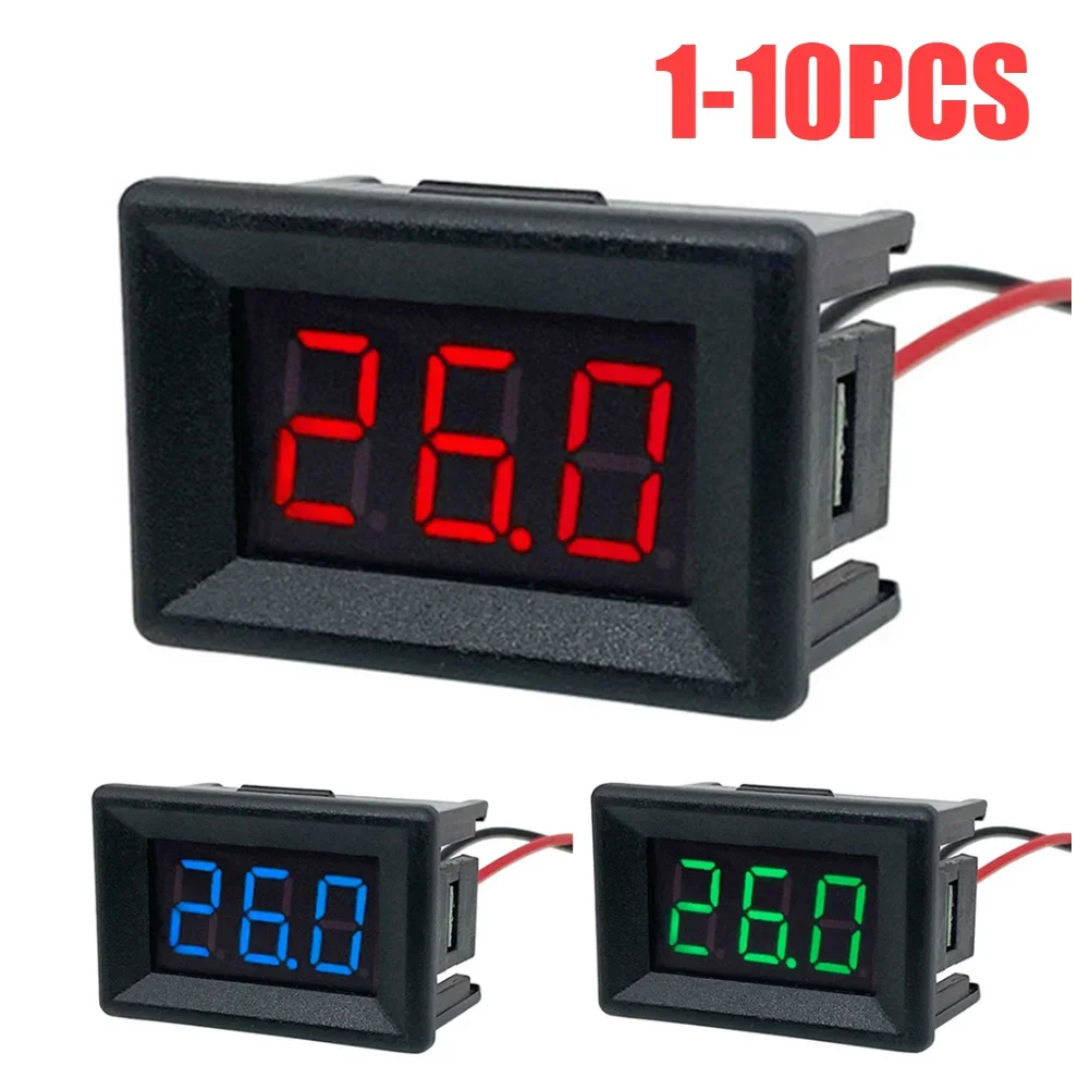 10-1 قطعة الفولتميتر تستر 0.36 بوصة DC0-30V 3 بت ا...