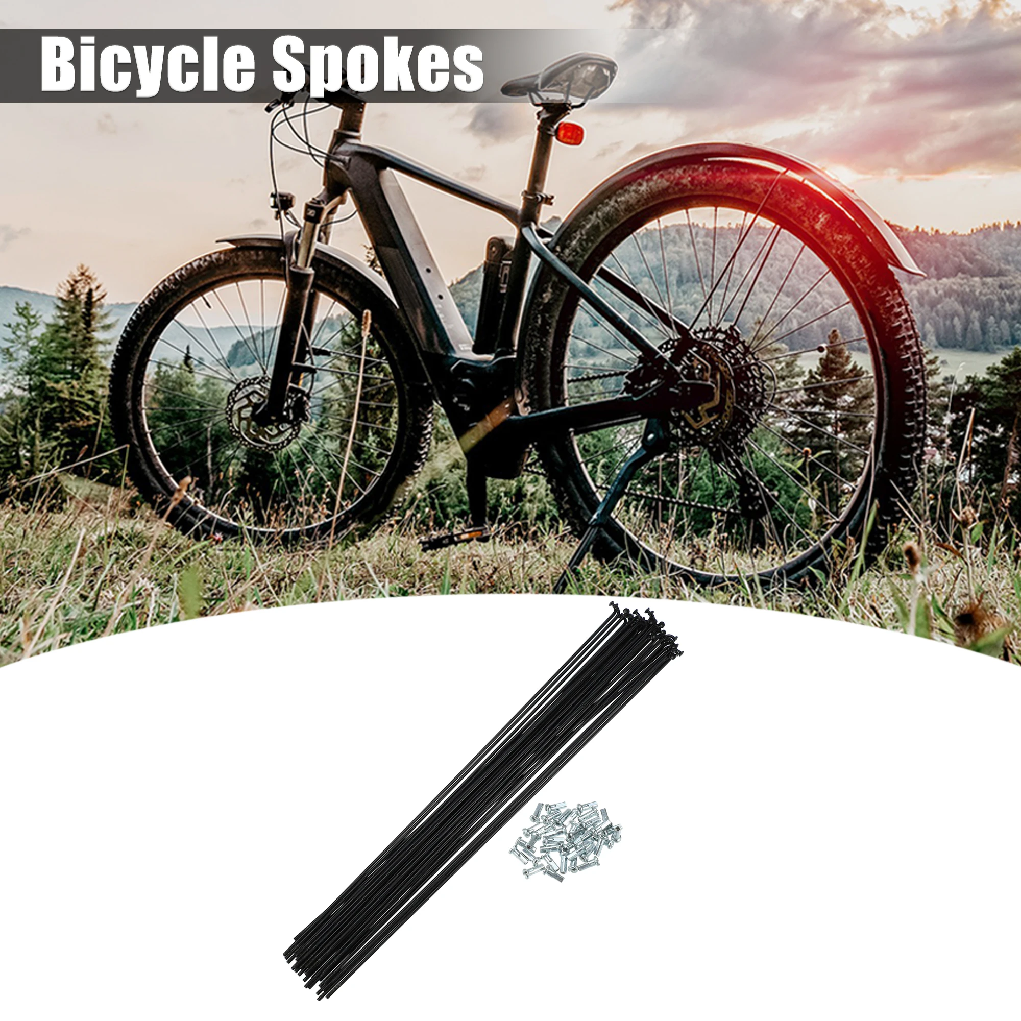 X Autohaux 36 pezzi 14G J Bend 253mm 277mm 280mm raggi per bici