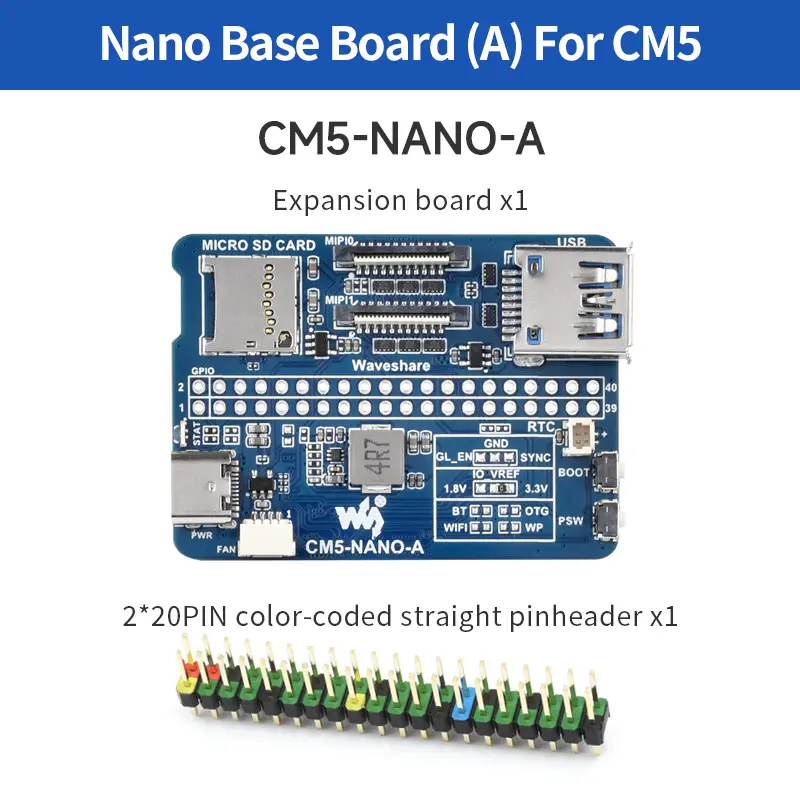 Raspberry Pi CM5 Mini Base IO Board Same Size as CM5 Nano Base Board (A)/ (B) for Raspberry Pi Compute Module 5 Lite/ EMMC image 7