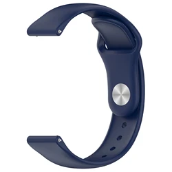 Silicone Sports Watch Band - 20mm/22mm Adjustable Strap Bracelet for Huawei GT Runner 2 (Midnight blue)