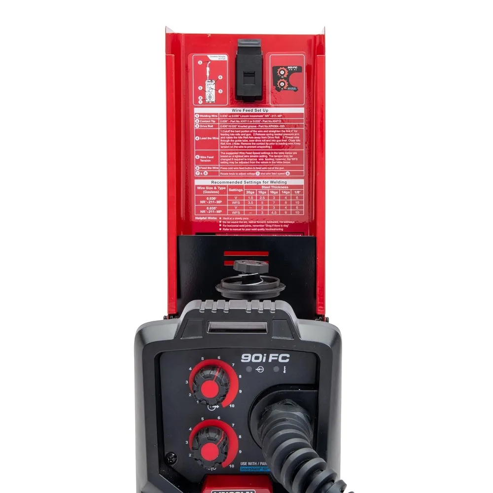 90i FC Wire Feed Weld-PAK Welder, 120V Welding Machine, Portable w/Shoulder Strap, Protective Metal Case, Best 6