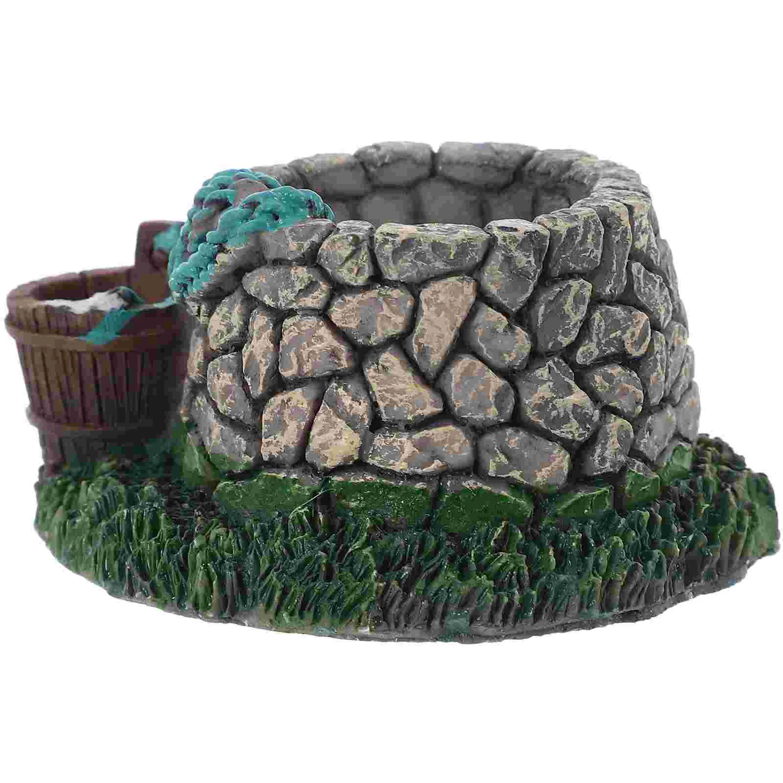 Succulent Flowerpot Decoration Betta Fish House Decorations for Tank Hideout Aquarium Small Terrarium