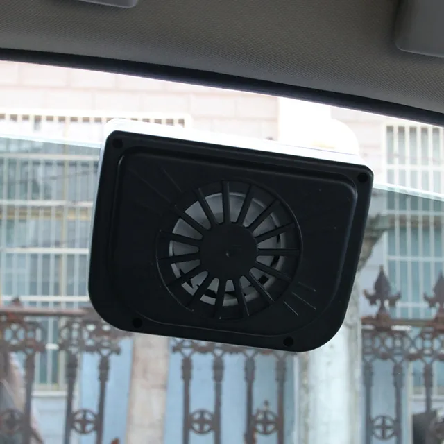 Solar Powered Car Window Windshield Auto Air Vent Cooling Fan Cooler Radiator Air Conditioner Ventilation