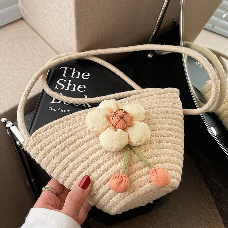 

Новая модная сетчатая красная однотонная Повседневная плетеная Сумка, пляжная сумка, милая девочка