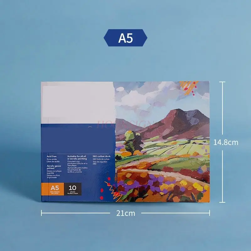 1pcs 크레용 그림책, 유화 천 책, 손으로 찢을 수 있는 아크릴 책, 전문 유화 책