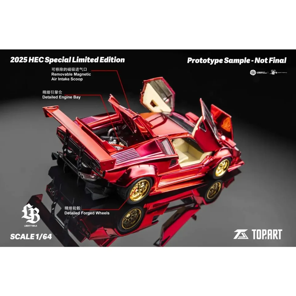 TopArt 1:64 LBWK Lamborghini Countach HOBBY EXPO CHINA 2025 VENT