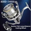 8000-14000 Series 17+1 Bearing Ultralight Long Casting Spinning Wheel Aluminum Alloy Spool 4.8:1 High Speed Fishing Reel 1