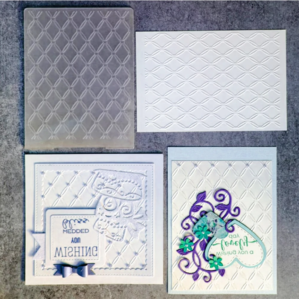 Plastic embossing folder Embossing folder 3D Embossing Folders Flower Plastic Material for Handmade Paper Card Photo Album Scrapbooking Stencil Mold Resuable Multipurpose
