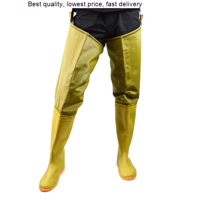 

Fishing Clothes Hunting Wading Pants Transplanting Waterproof Suit Breathable Lace-Up Waders Overalls Fly Trousers PVC