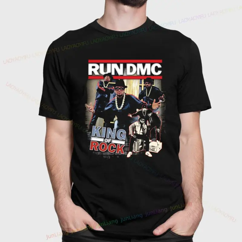 RUN DMC Rising Hell Black T-shirt Hip Hop Rock shirt Unisex
