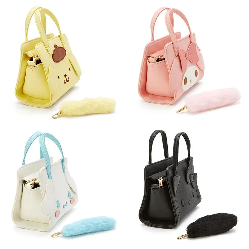 

Sanrios Anime Cartoon Kt Kuromi My Melody Cinnamoroll Pompom Purin Bag Kawaii Fashion Cute Sweet Side Anticline Shoulder Pouch