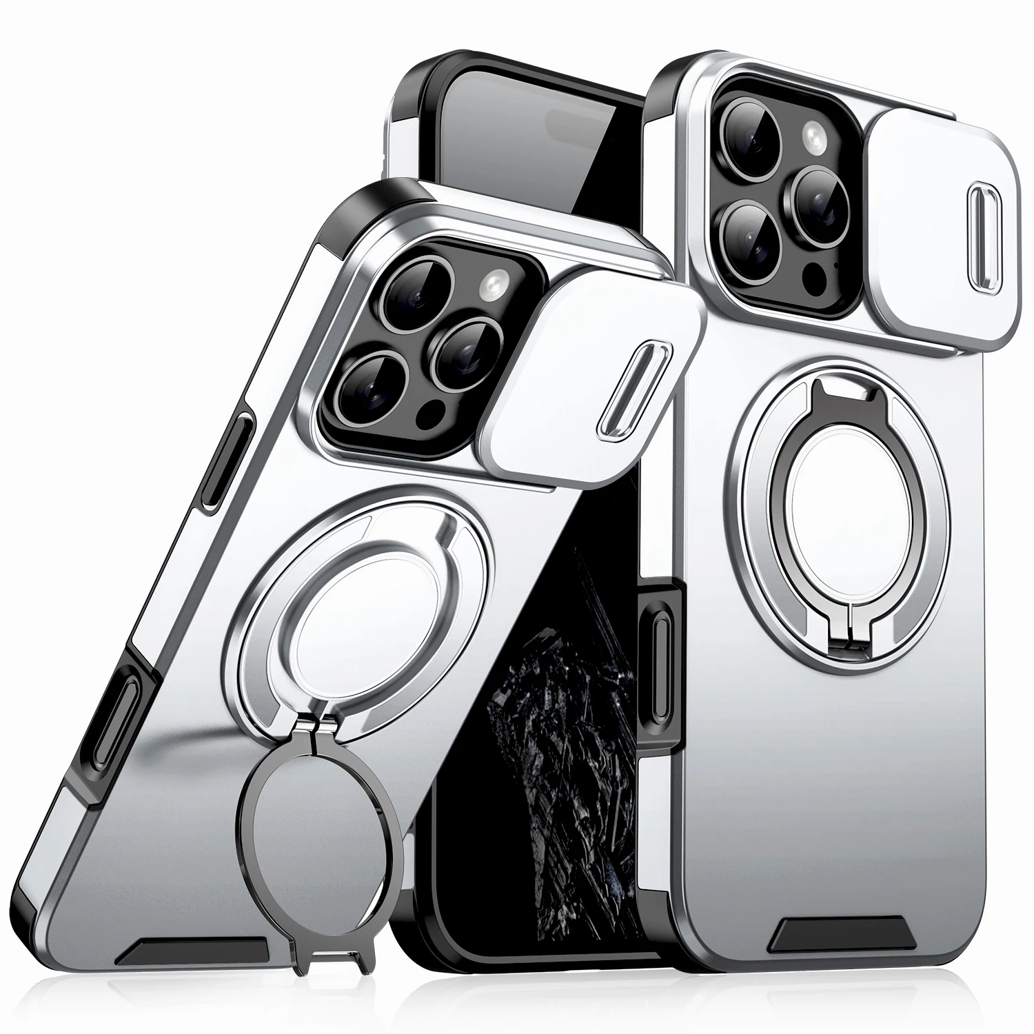 Enhanced Shockproof Armor Case with Stand Holder and Car Mount Feature
