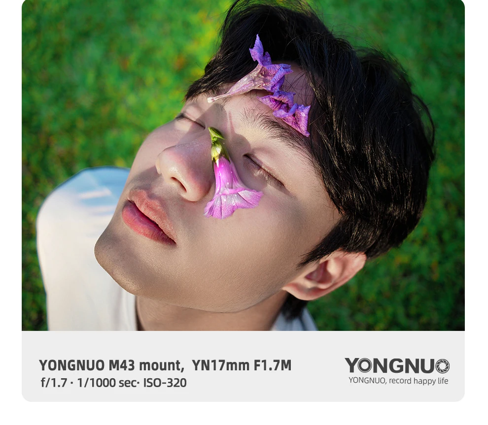 Yongnuo YN17mm F1.7M M 4/3 Mount Wide-Angle Auto Focus Standard Prime Lens Mirro