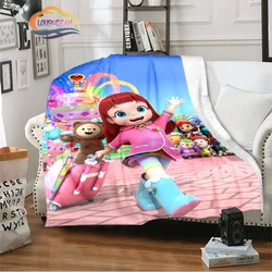 3Dcartoon series Rainbow Ruby Children's blanket Lulu and bear cute Intelligence adventure Animation