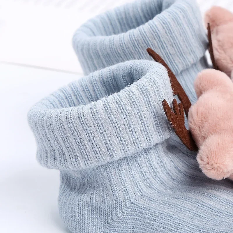 Kawaii Cotton Soft Socks for Newborn Infant Baby Cartoon Animal 3D Doll Socks for Boys Girls Infant Toddler Floor Socks 5
