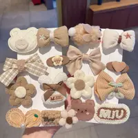 New Autumn and Winter Plush Cute Sweet Hair Clip Women's Bangs Side Clip Headdress Cartoon Animal Hairpin Hair Accessories - Image 3