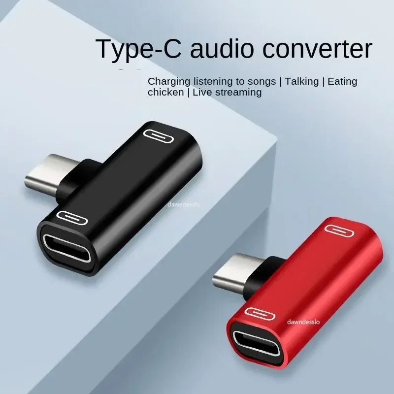 2 In 1 USB C Splitter Type C Male To Dual Type Female Headphone Charger Adapter usb to type c adapter,type c adapter