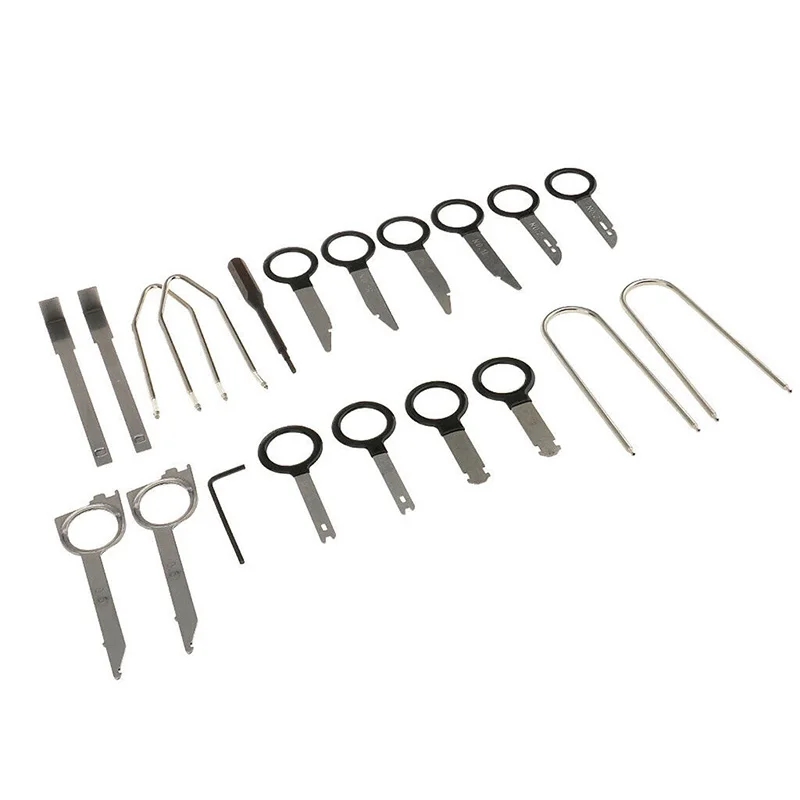 CD Player Removal Tool Set 20pcs Automobile Car Radio Audio Removal Install Key Kit