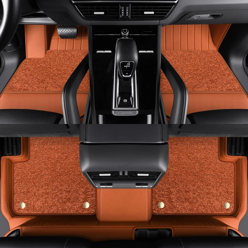 

Custom Fit Car Accessories Cowhide Leather Floor Mat 5 Seaters Interior ECO Material for Volvo XC60 XC90 S60 S90