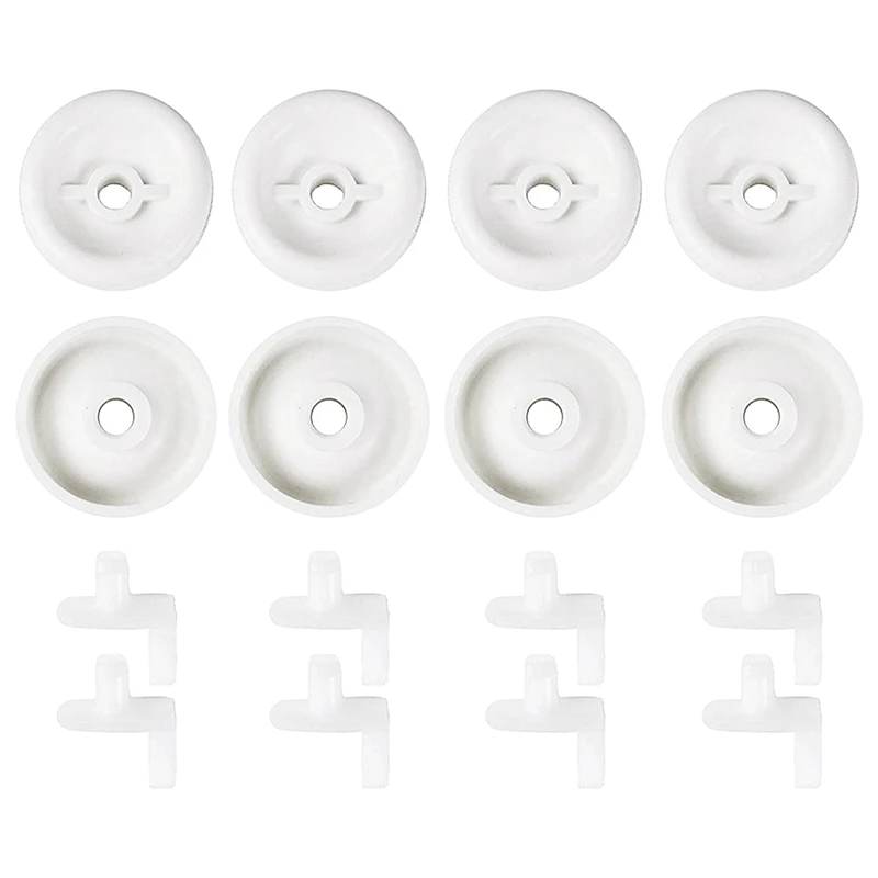 8 Piece Replacement Dishwasher Dishrack Rollers And Studs WD12X271 Compatible With AP2039084 free shipping 696zz 6 26 7 5 mm bearing injected with pom rollers miniature ball bearings nylon pulley