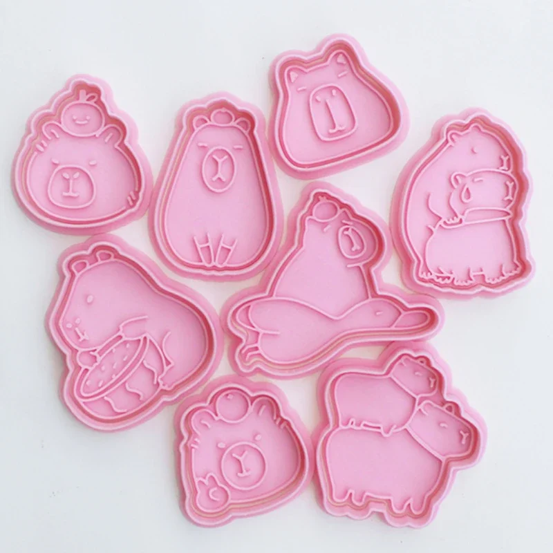 

Cartoon Capybara Cookie Cutter and Stamps Cute Animal Fondant Biscuit Molds Cake Decoration Fun Baking Accessories for Bakers