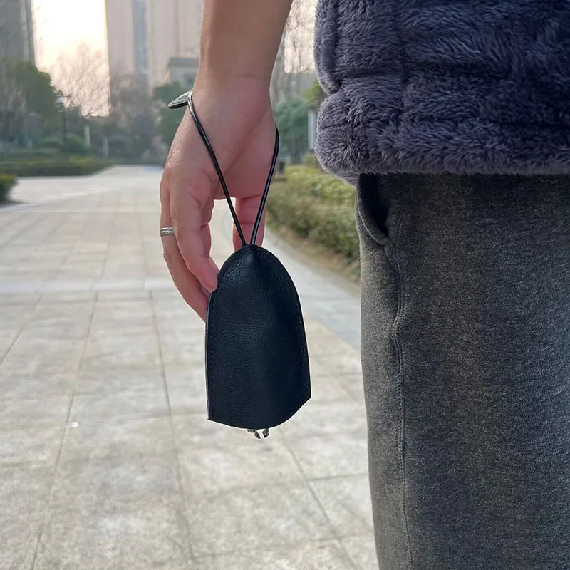 New Genuine Leather Keychain Wallet Men Women Car Key Bag Fashion Pull-Out Triangle Key Holder Organizer Pouch key case key holder key organizer
