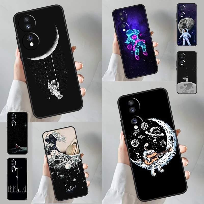 Cosmic Astronaut and Moon Stars Design Phone Case Cover