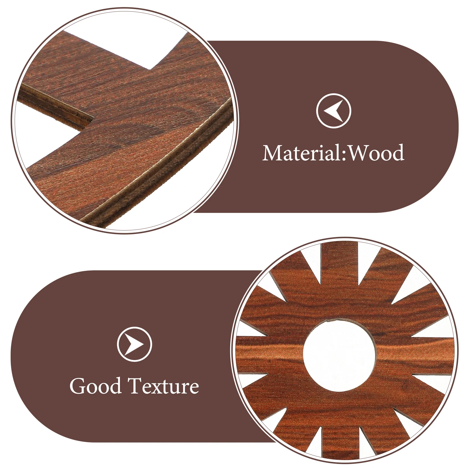 2 Pcs Wheel Wooden Decoration Vintage Home Farmhouse Wagon Wheels Wagin Western Wall Baby 2