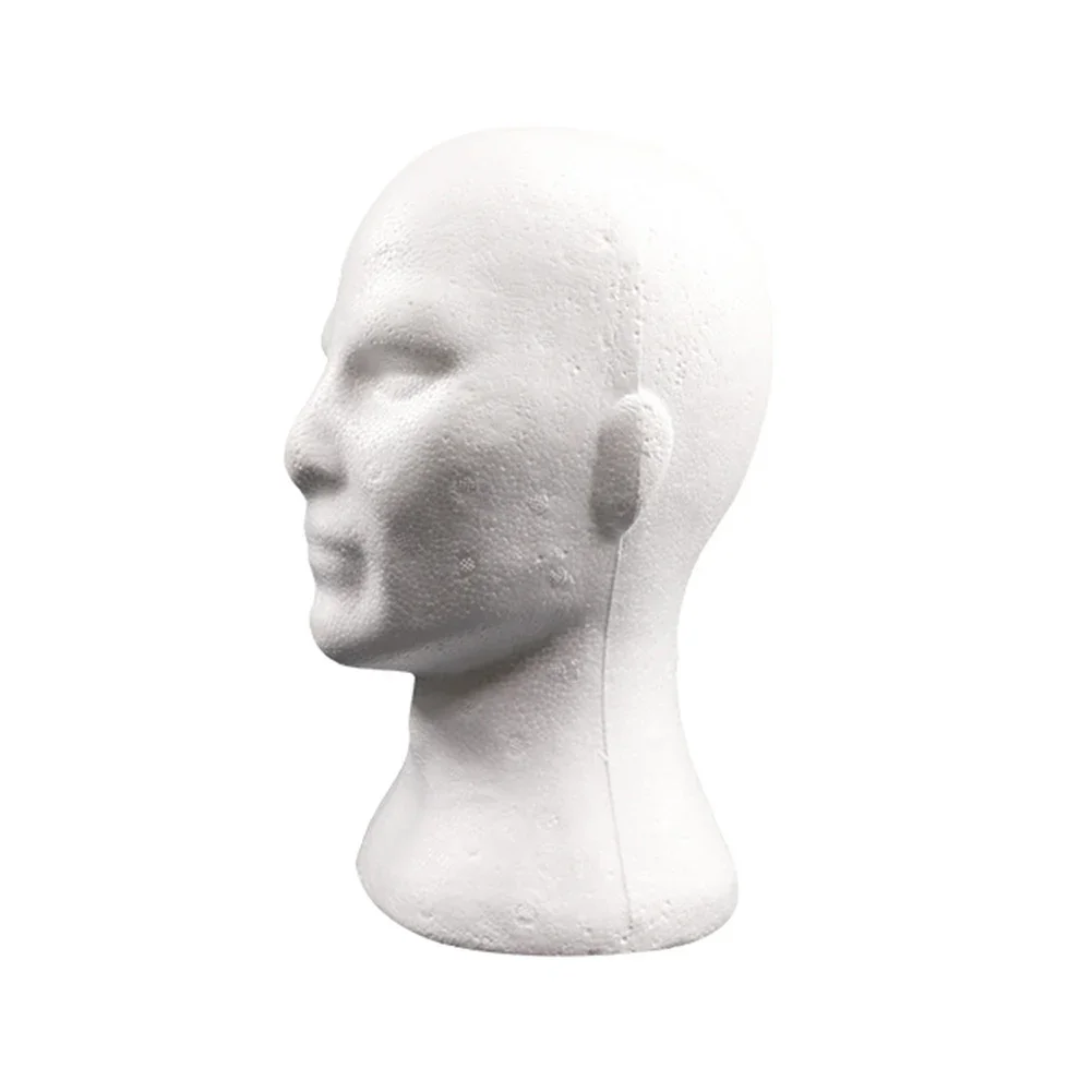 Foam Mannequin Head Practical Foam Flocking Head Mold for Wigs Glasses Hat Scarf Display