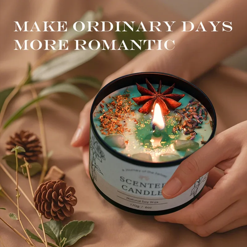 Soybean Wax Aromatherapy Candle for Home Decor