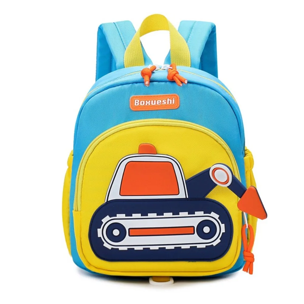 Cute Children Harness Toddler Leash Backpack Anti Lost Wrist Link Excavator Design Travel Rucksack Shoulders Bag 1
