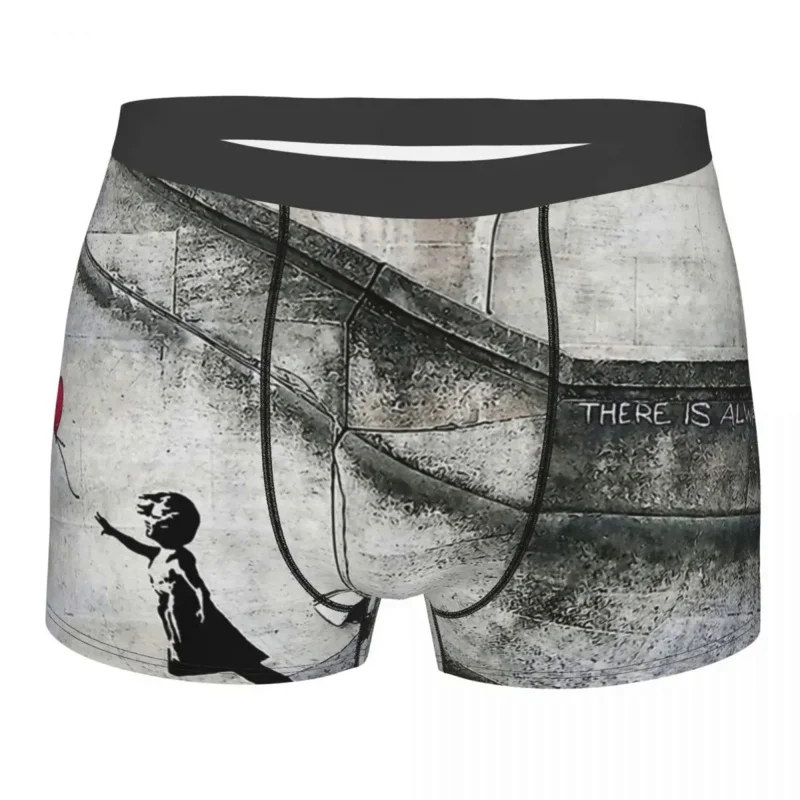 

Banksy Balloon Girl Underpants Homme Panties Men's Underwear Sexy Shorts Boxer Briefs