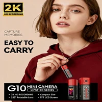 G10 Lipstick Thumb Mini Camera 2K HD Portable Sports Camcorder Students Outdoor Photography Video Vlog Long Battery Life Gift 1