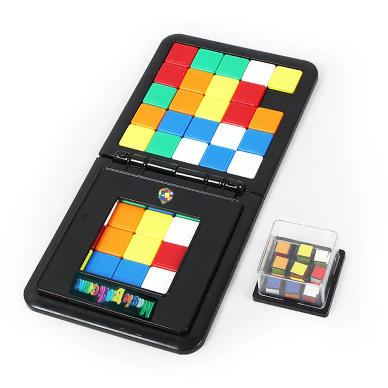 Children\'s Board Games Educational Toys Two People Battle Race Colorful Squares Jigsaw Puzzle Educational Toys For Children Gift