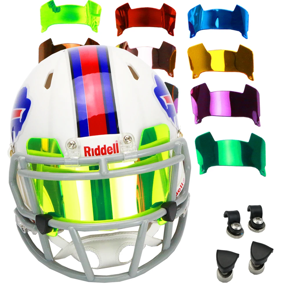Football Visor Display Mini Size With Clip Unable to wear Mini Helmet Visor Insert for Collectors and Builders