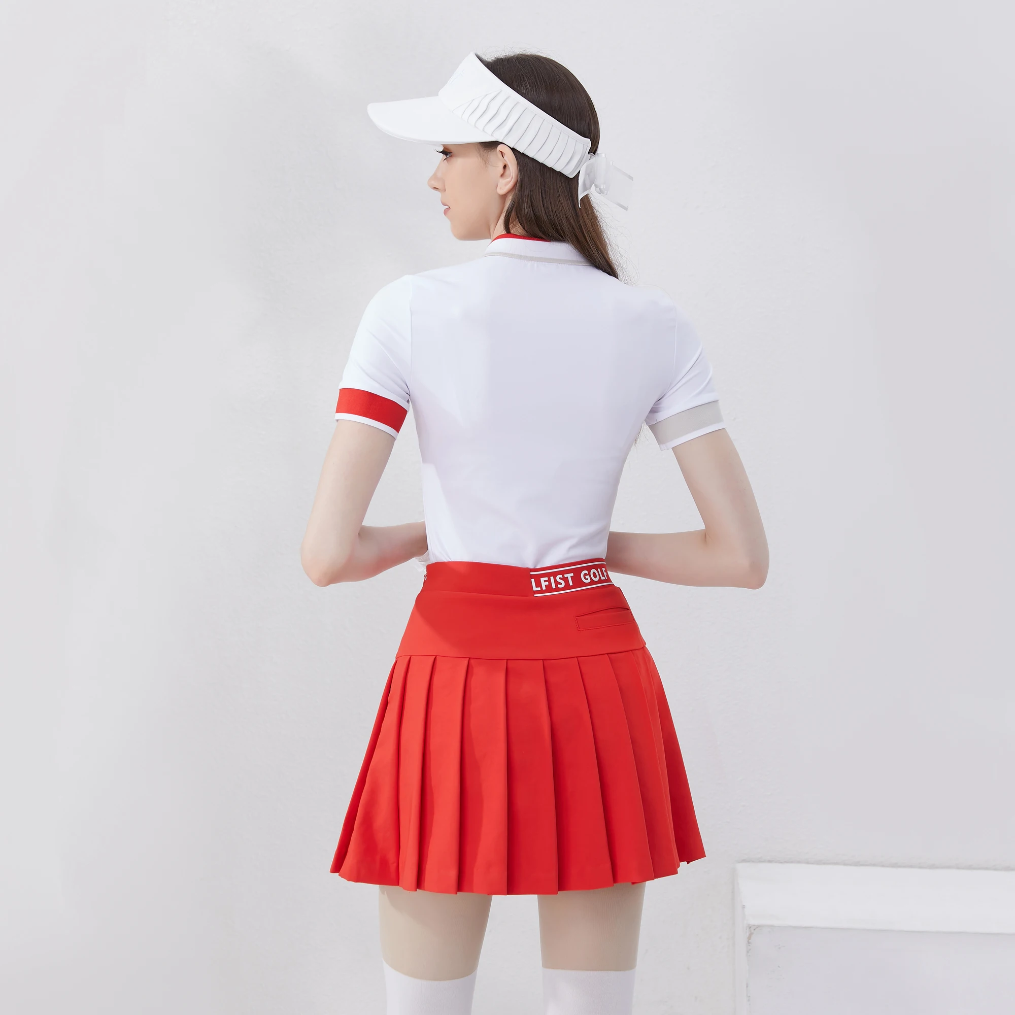 Golfist Golf Wear Ladies Polo Shirt Zipper Short Sleeve T-shirt Quick Dry Outdoor Athletic Tops Women's Golf Clothing women golf clothing