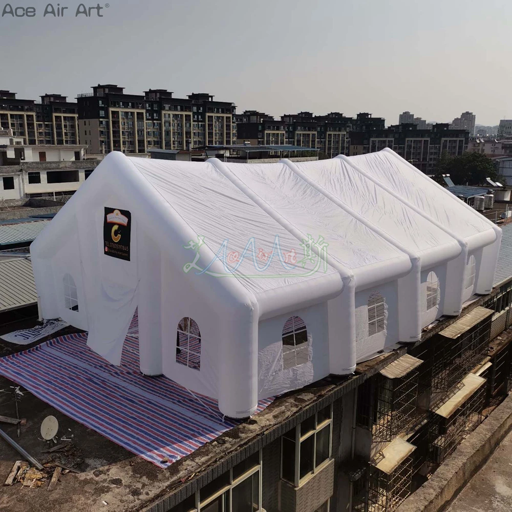 2023 Elegant Inflatable Party Wedding Tent Event Church House/Giant Shelter for Anniversary or Valentine's Day 2