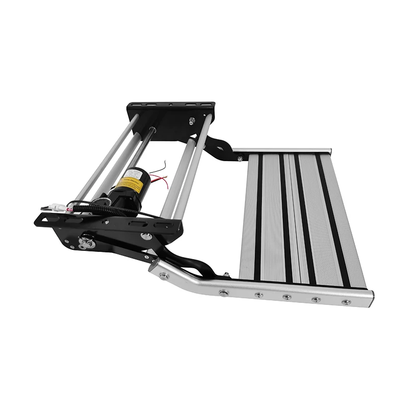 HEYRV 484mm Electric Single Step Stair Foldable Non-Slip Pedal Coach Stair with LED Light