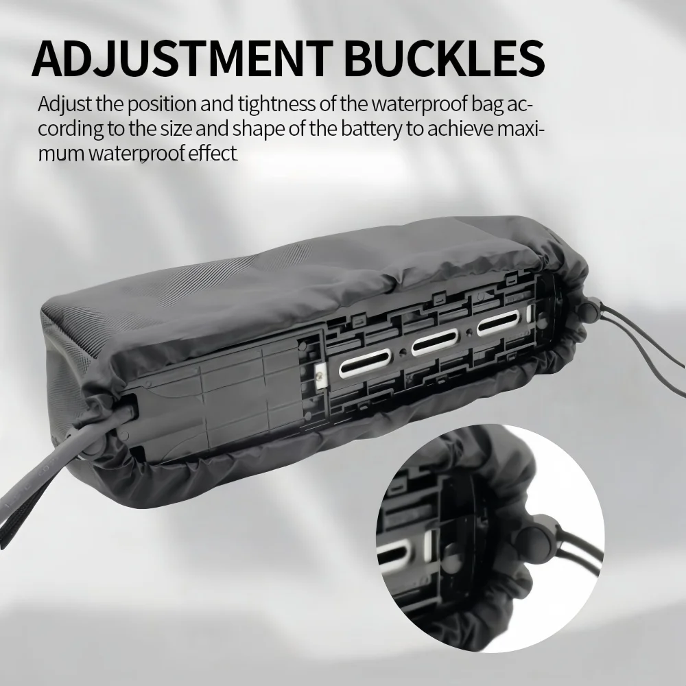 Heavy duty waterproof 1680D Oxford cloth ebike battery protective bag for Hailong style packs