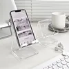 Acrylic Transparent Minimalist Ins Foldable Phone Holder Desktop Lazy Tablet Stand For iPhone iPad Galaxy Tab Smartphone Bracket 1