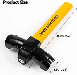 Durable Rotating T - Shaped Anti - Theft Steering Wheel Lock with Keys (NEW)