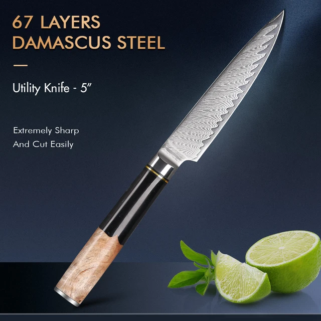 5 Inch Paring Knife - Small Kitchen Knife for Cutting Fruit, Vegetables and  More - High Carbon Steel Ultra Sharp Paring Knives 